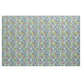 Tissu motif bleu de kawaii (Fat Quarter)