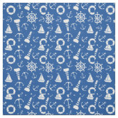 Tissu Motif bleu de mer (Échantillon)