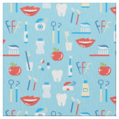 Tissu Motif bleu dentaire (fermé)