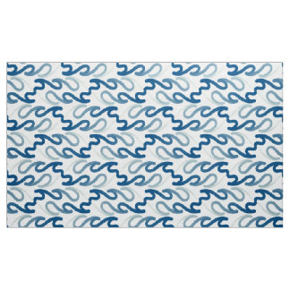 Tissu motif bleu et blanc