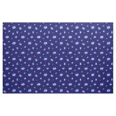 Tissu Motif bleu et blanc de l'oeil grec (Fat Quarter)