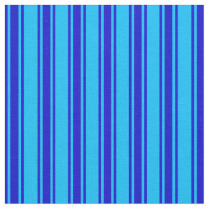 Tissu Motif bleu et bleu ciel profond