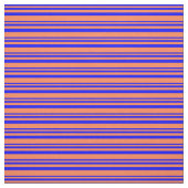 Tissu Motif bleu et corail (Échantillon)