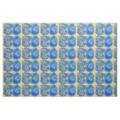 Tissu Motif bleu et jaune de Paisley (Fat Quarter)