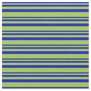 Tissu Motif Bleu et Vert rayé/Linu