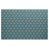 Tissu motif bleu foncé de Cocker Spaniel (Fat Quarter)