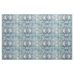 Tissu Motif Bleu Tan Bleu Tribal Classique