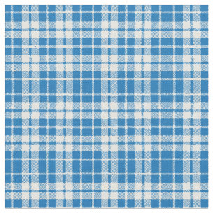 Tissu Motif bleu Tartan sans charme