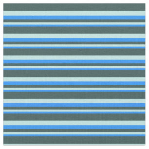 Tissu Motif bleu, turquoise et gris ardoise foncé