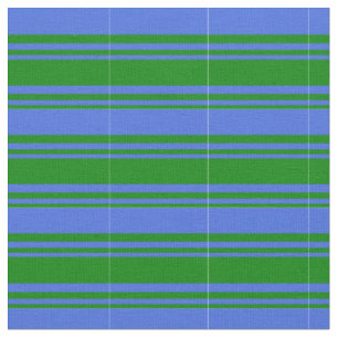 Tissu Motif bleu vert et bleu royal