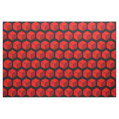 Tissu Motif bloc 02 - Rouge sur noir (Yard)