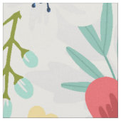Tissu Motif botanique coloré (Fermer)