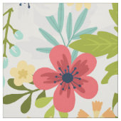 Tissu Motif botanique coloré (Échantillon)