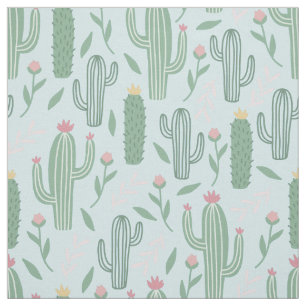 Tissu Motif botanique de Cactus