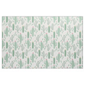 Tissu motif botanique de Cactus (Fat Quarter)