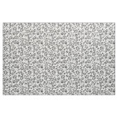 Tissu Motif botanique noir blanc simple (Yard)
