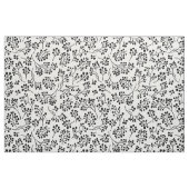 Tissu Motif botanique noir blanc simple (Fat Quarter)