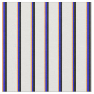Tissu Motif Brown, bleu, noir et blanc