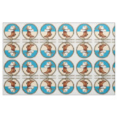 Tissu Motif Brown d'impression de cercle de rodéo de (Yard)