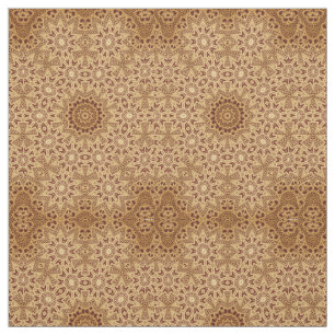 Tissu Motif Brown en dentelle de henné