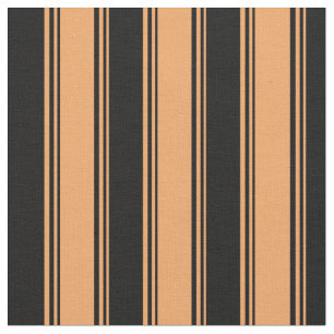 Tissu Motif Brown et noir des rayures