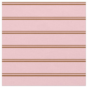 Tissu Motif Brown et rose en nuances/rayures