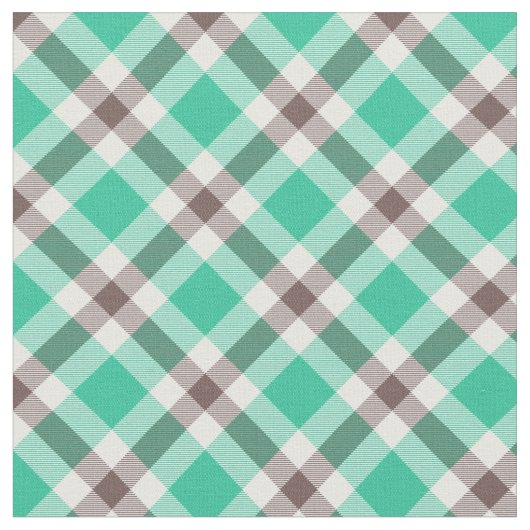 Tissu Motif Brown Turquoise moderne (Fermer)