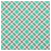 Tissu Motif Brown Turquoise moderne (Échantillon)