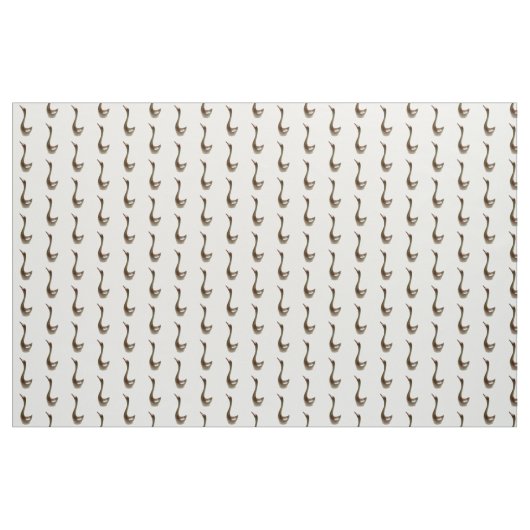 Tissu motif brun sur blanc (Yard)