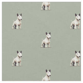 Tissu Motif Bull terrier