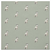 Tissu Motif Bull terrier (Échantillon)