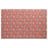 Tissu - motif cachemire rouge (Fat Quarter)