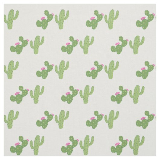 Tissu Motif Cactus couple (Échantillon)