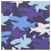 Tissu Motif Camouflage requins bleus (Fermer)