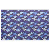 Tissu Motif Camouflage requins bleus (Fat Quarter)