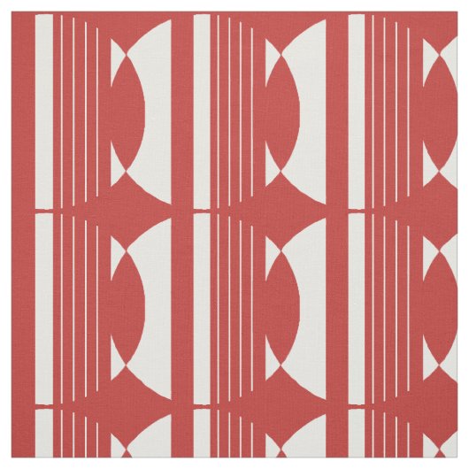 Tissu Motif Cercle rouge (Échantillon)