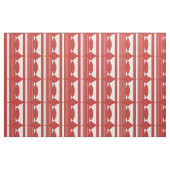 Tissu Motif Cercle rouge (Fat Quarter)