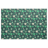Tissu Motif chanceux vert-foncé de shamrock de St (Fat Quarter)