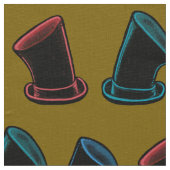 Tissu Motif Chapeaux Hauts-de-forme (Détail)