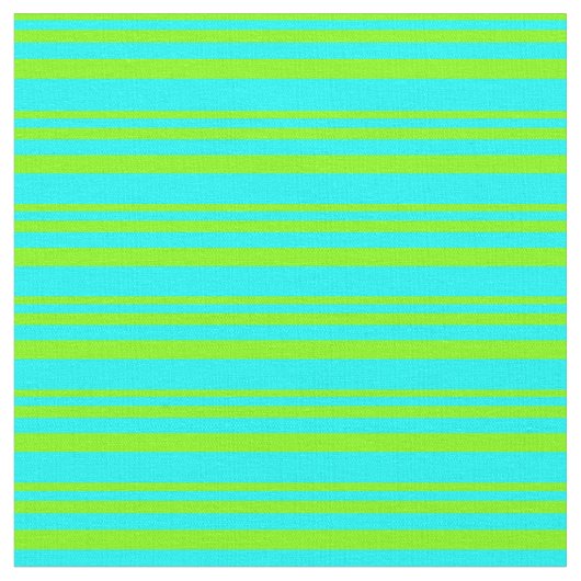 Tissu Motif Chartreuse et Cyan Lines (Fermer)