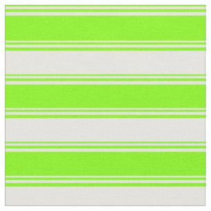 Tissu Motif Chartreuse et White Lines