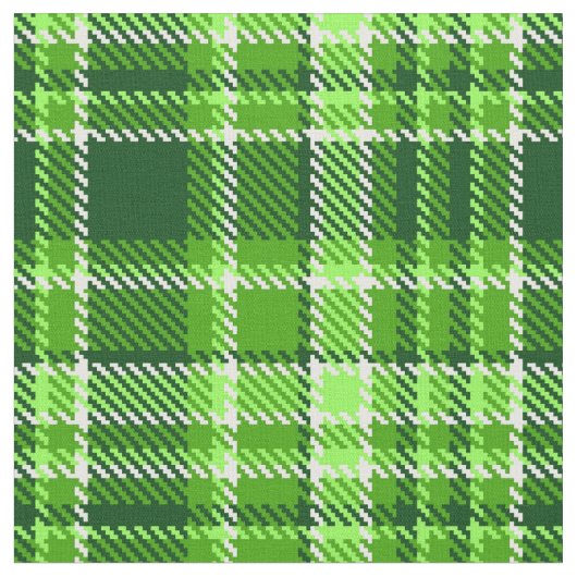 Tissu Motif Checkered de couleur verte (Fermer)