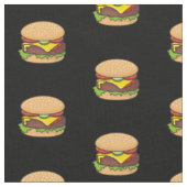 Tissu Motif Cheeseburger (Fermer)