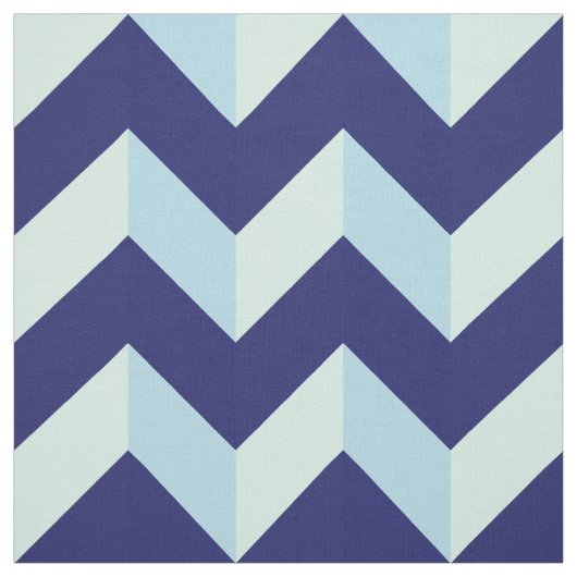 Tissu Motif Chevron Bleu (Échantillon)