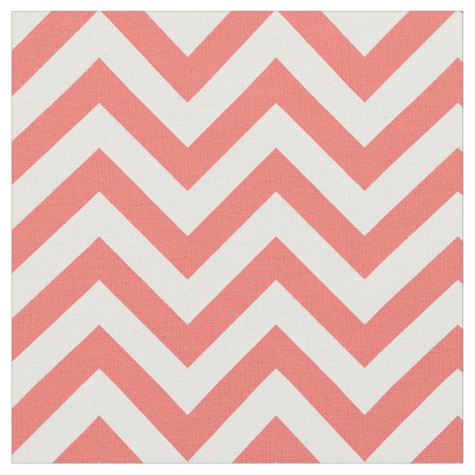 Tissu Motif chevron corail tendance (Fermer)