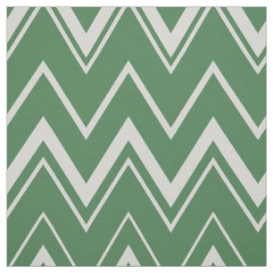 Tissu Motif chevron vert contemporain