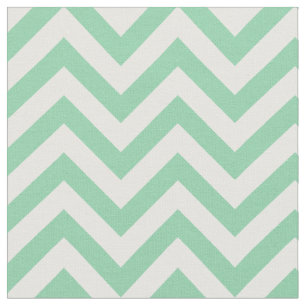 Tissu Motif chevron vert menthe tendance