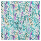 Tissu Motif chic d'aquarelle de Boho de DANSE de PLUME (Échantillon)