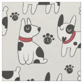 Tissu Motif chien mou (Fermer)