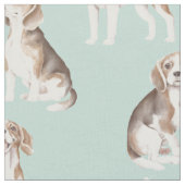 Tissu Motif chiot Beagle mignon (Fermer)